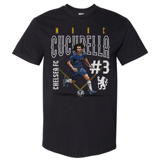 Marc Cucurella Chelsea FC Outline Number WHT