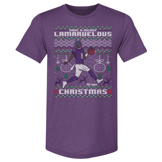 Lamar Jackson Baltimore Ugly Sweater WHT
