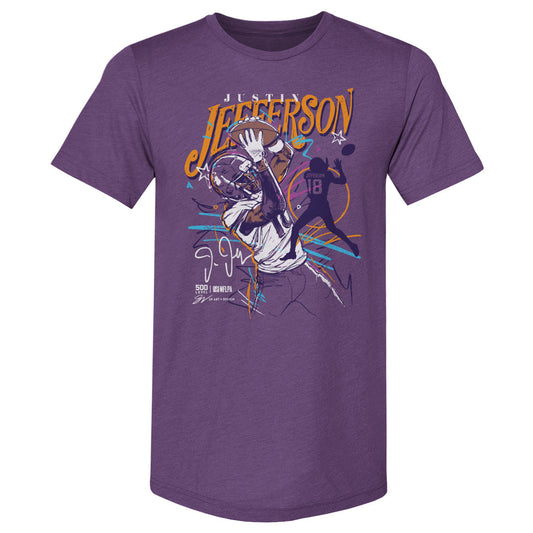 Justin Jefferson Minnesota Scribble WHT