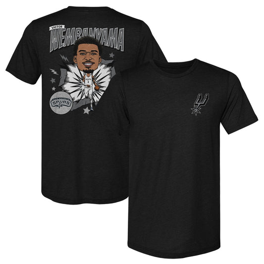Victor Wembanyama San Antonio Spurs Caricature F&B WHT