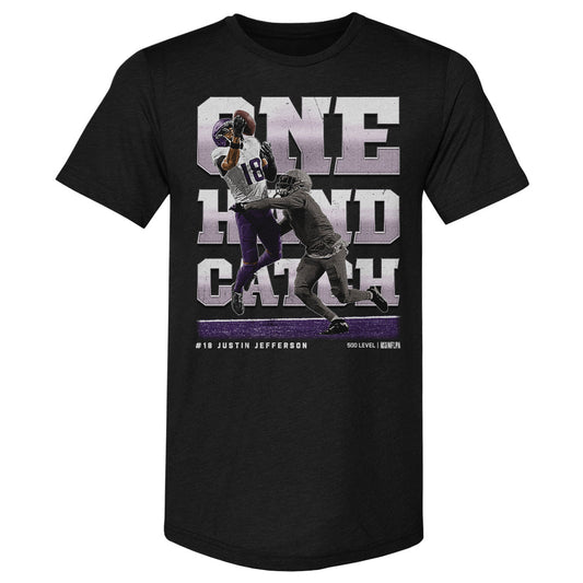 Justin Jefferson Minnesota One Hand Catch WHT