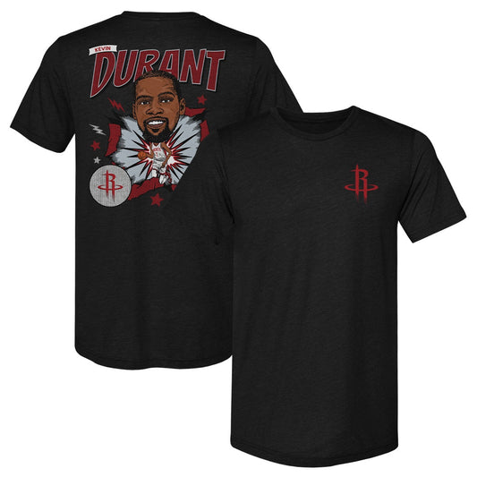 Kevin Durant Houston Rockets Caricature F&B WHT