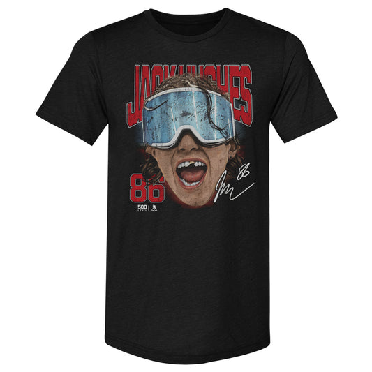 Jack Hughes New Jersey Goggles WHT