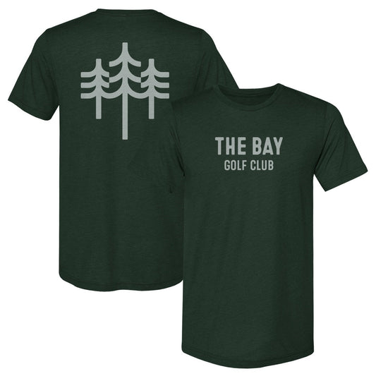 The Bay Golf Club Wordmark Trees F&B WHT