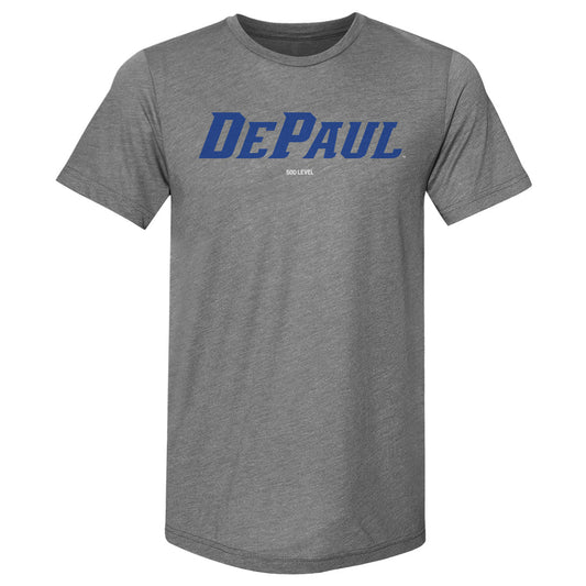 DePaul Blue Demons Wordmark Royal WHT