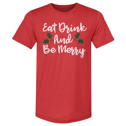 Christmas Eat Drink And Be Merry WHT