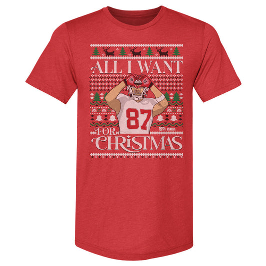 Travis Kelce Kansas City Ugly Sweater WHT