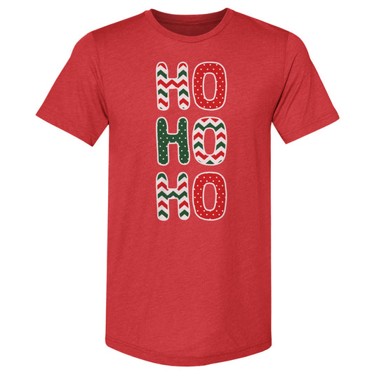 Christmas HO HO HO Stacked WHT