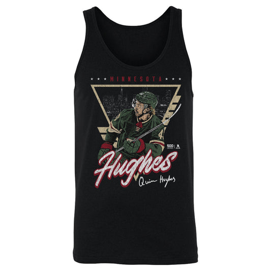 Quinn Hughes Minnesota Triangle Retro WHT