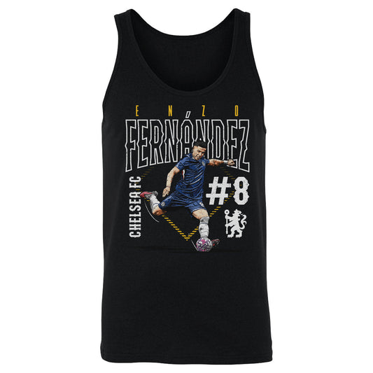 Enzo Fernandez Chelsea FC Outline Number WHT