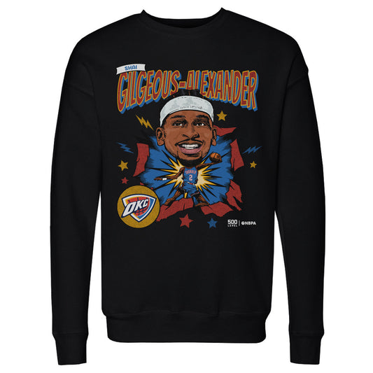 Shai Gilgeous-Alexander Oklahoma City Thunder Caricature Retro WHT