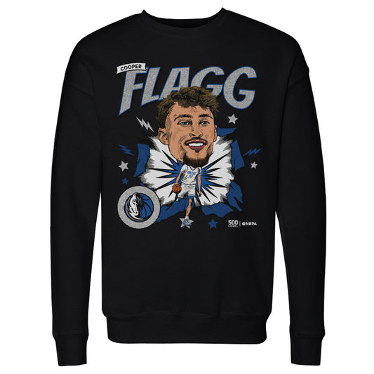 Cooper Flagg Dallas Mavericks Caricature WHT