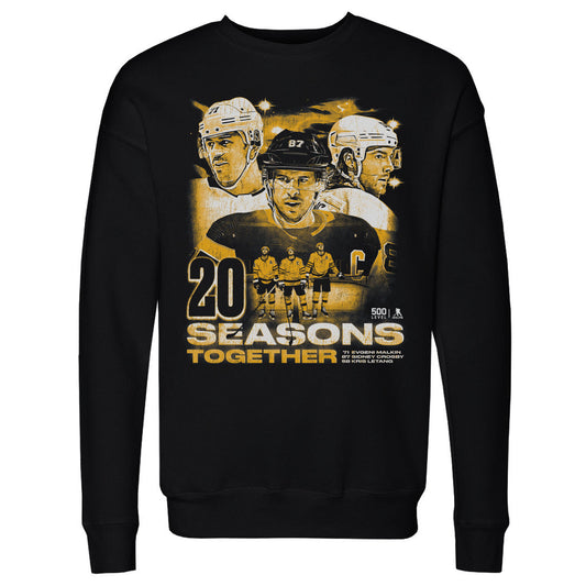 Sidney Crosby Kris Letang & Evgeni Malkin Pittsburgh 20 Seasons WHT