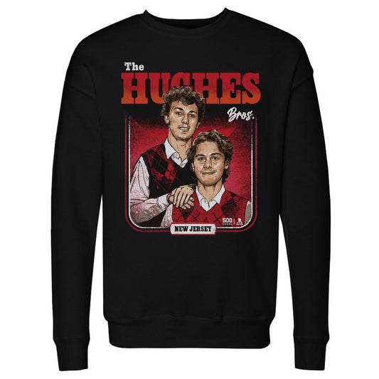 Luke Hughes & Jack Hughes New Jersey Step Brothers WHT