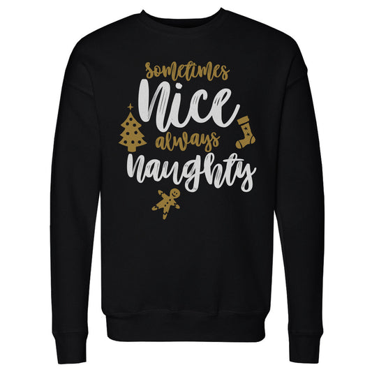 Christmas Sometimes Nice Always Naughty WHT