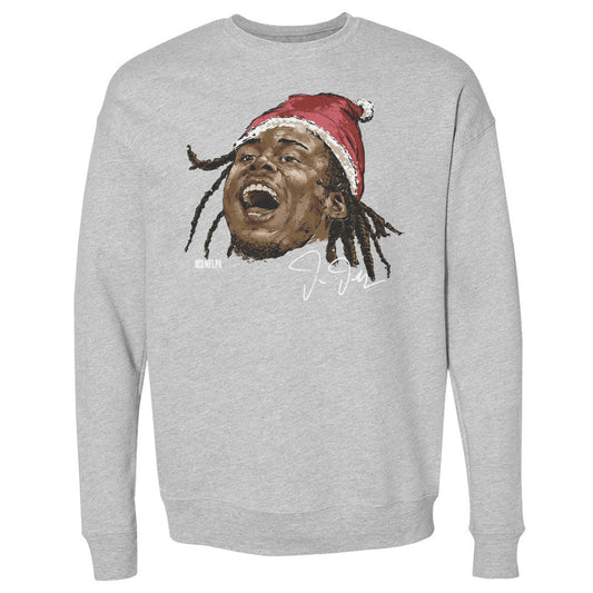 Justin Jefferson Minnesota Portrait Santa Hat WHT
