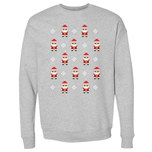 Christmas 8-bit Santas WHT