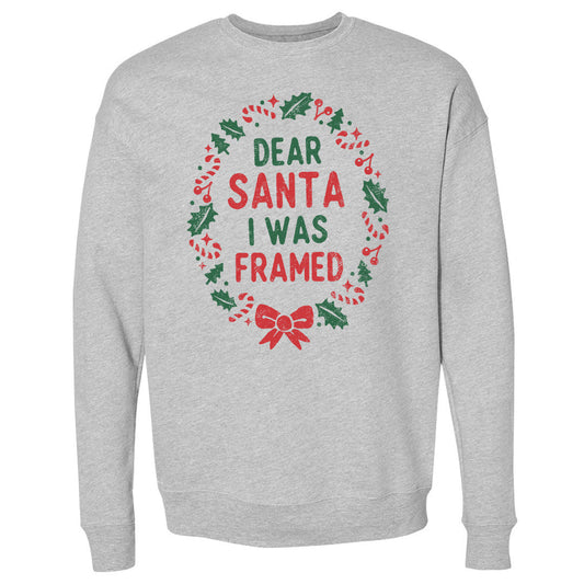 Christmas Dear Santa I Was Framed WHT