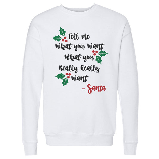 Christmas Tell Me What You Want Santa