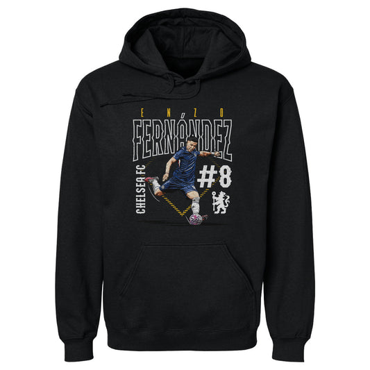 Enzo Fernandez Chelsea FC Outline Number WHT