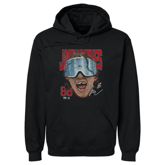 Jack Hughes New Jersey Goggles WHT