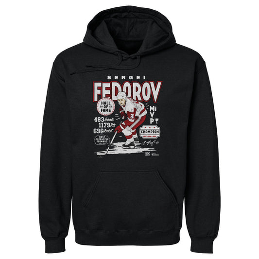 Sergei Fedorov Detroit Vintage Stats WHT