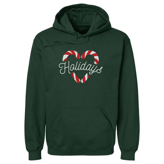 Christmas Candy Cane Heart WHT