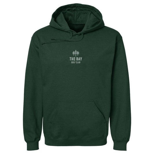 The Bay Golf Club Wordmark Trees Small WHT