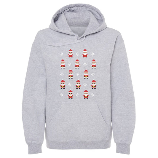 Christmas 8-bit Santas WHT
