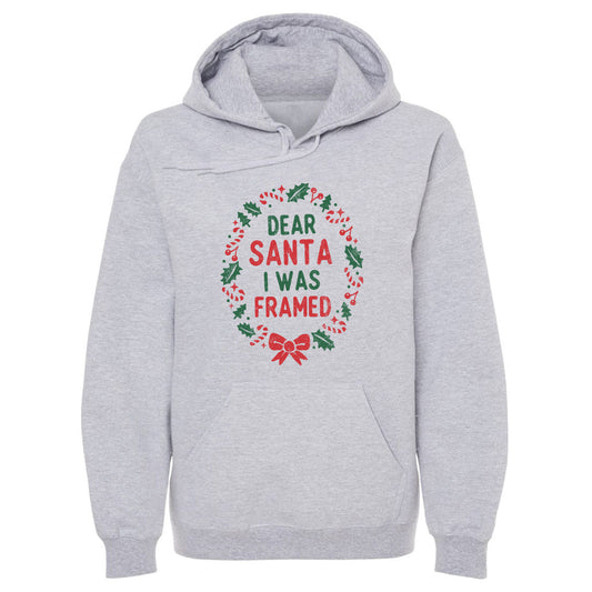 Christmas Dear Santa I Was Framed WHT