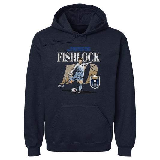 Jess Fishlock Seattle Reign FC Cracked Number WHT