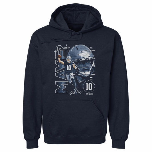 Drake Maye New England Vertical Name WHT