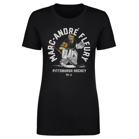 Marc-Andre Fleury Pittsburgh Emblem WHT