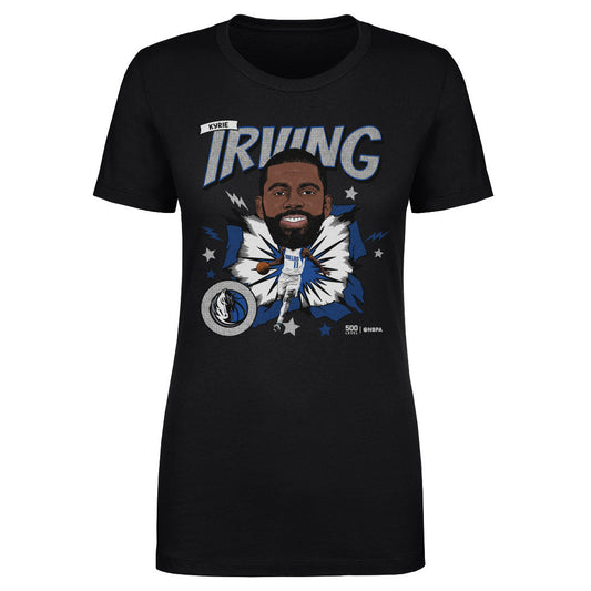 Kyrie Irving Dallas Mavericks Caricature WHT