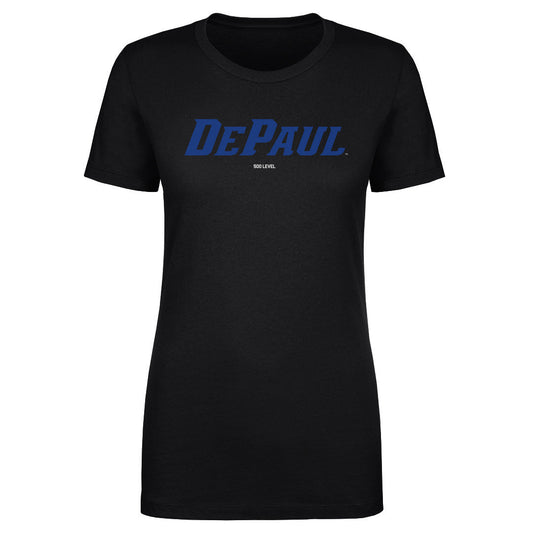 DePaul Blue Demons Wordmark Royal WHT