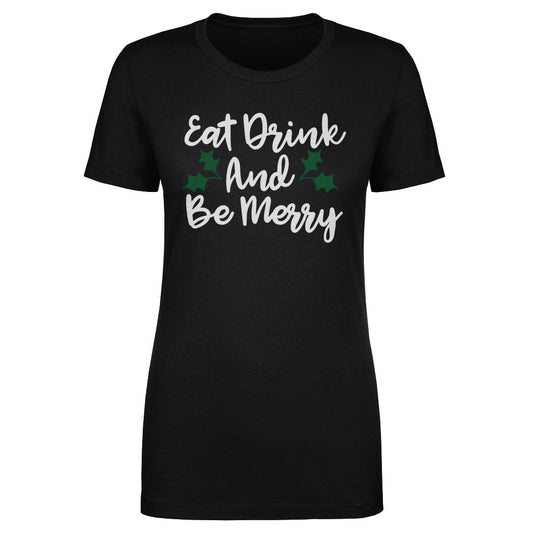 Christmas Eat Drink And Be Merry WHT