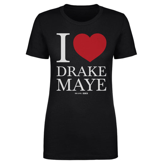 Drake Maye New England I Heart WHT