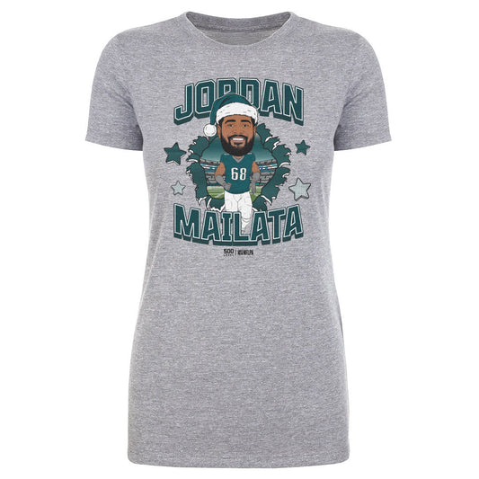 Jordan Mailata Philadelphia Santa Hat WHT