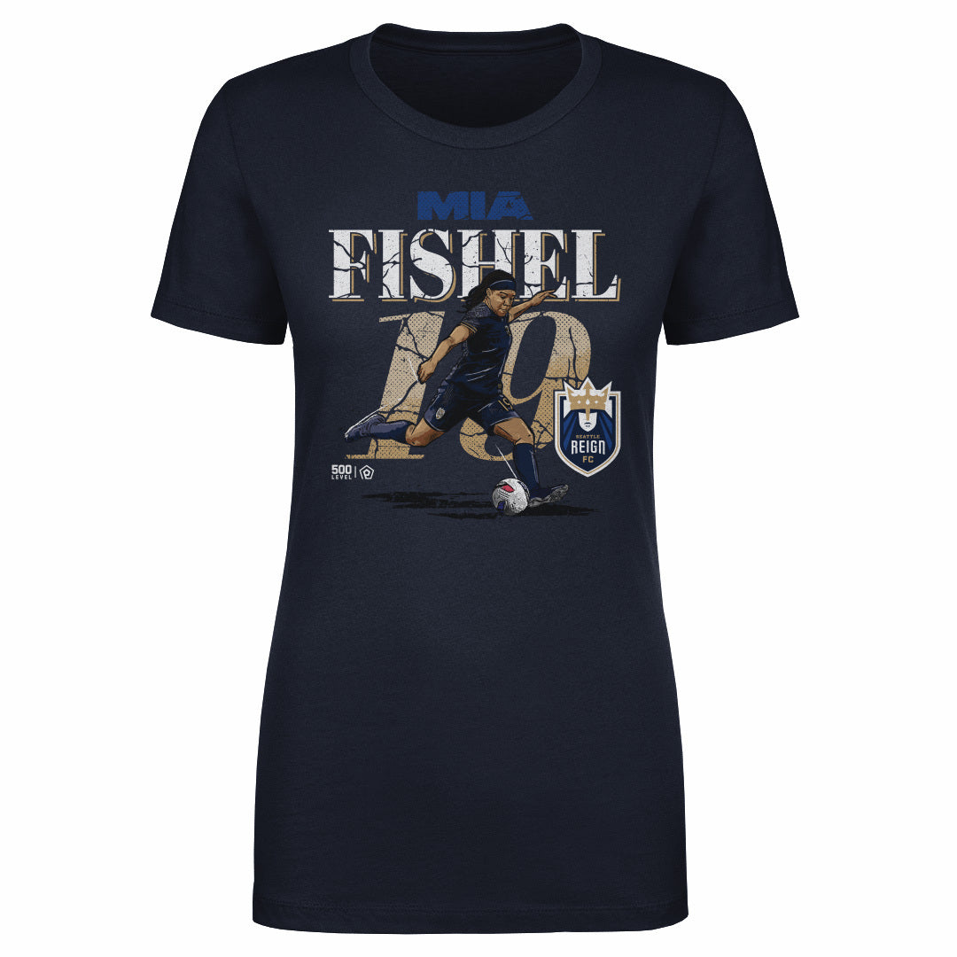 Mia Fishel Seattle Reign Cracked Number WHT
