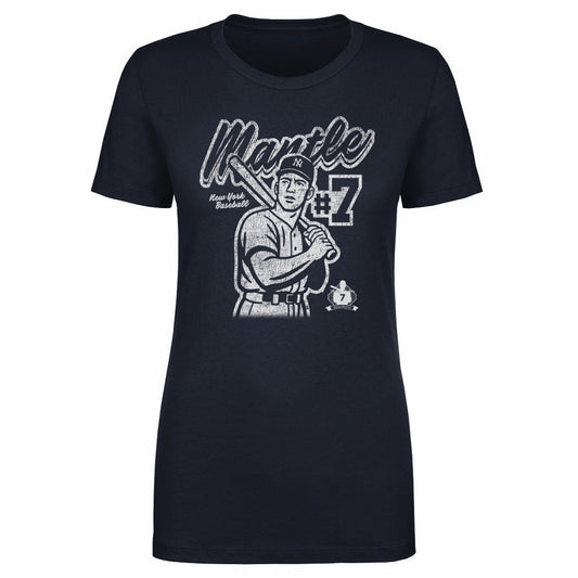 Mickey Mantle New York Y Retro WHT