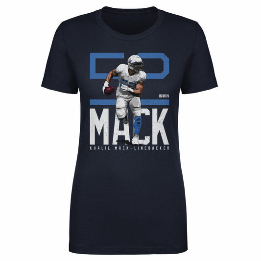 Khalil Mack Los Angeles C Bold Number WHT