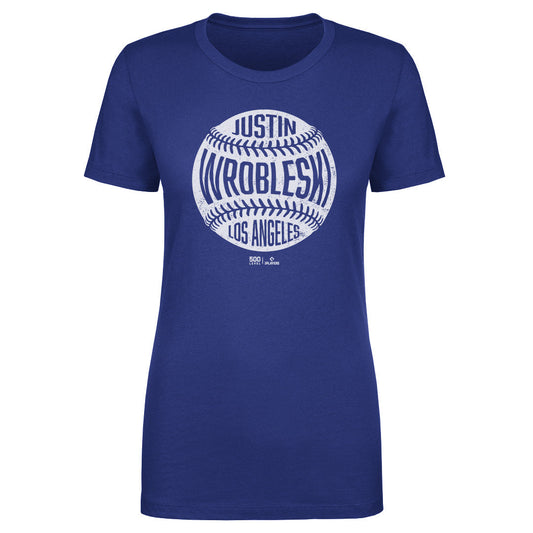 Justin Wrobleski Los Angeles D Vintage Baseball WHT
