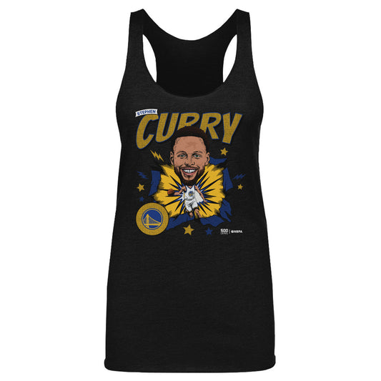 Steph Curry Golden State Warriors Caricature WHT
