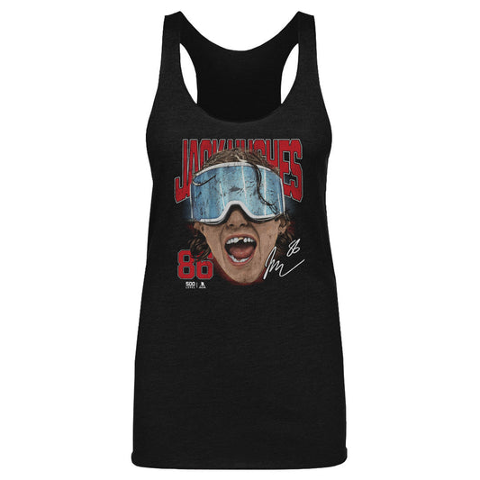 Jack Hughes New Jersey Goggles WHT