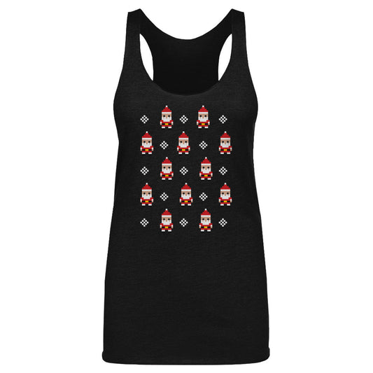 Christmas 8-bit Santas WHT