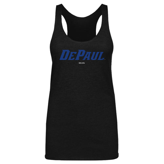 DePaul Blue Demons Wordmark Royal WHT