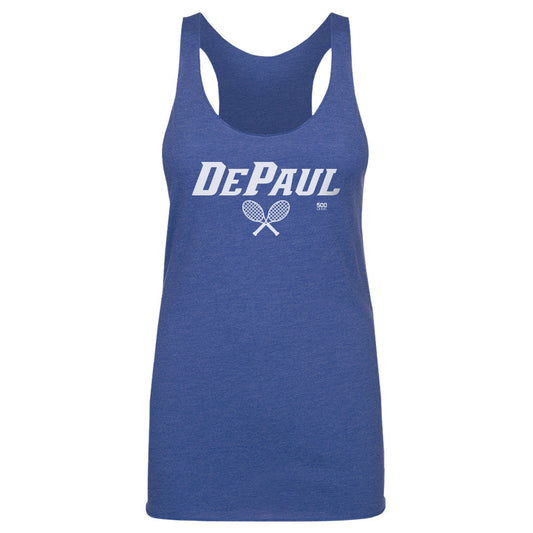 DePaul Blue Demons Tennis Minimalist WHT