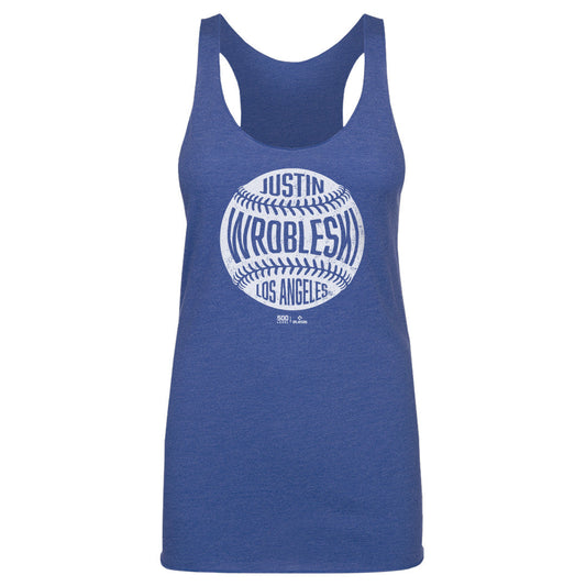 Justin Wrobleski Los Angeles D Vintage Baseball WHT