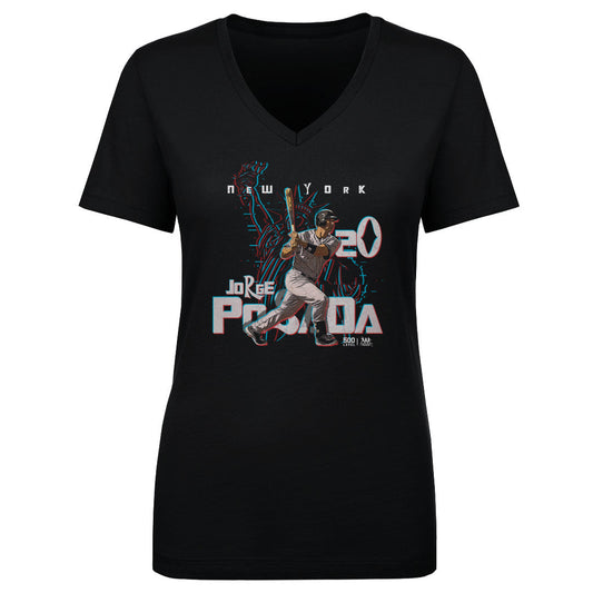 Jorge Posada New York Y 3D Graphic WHT
