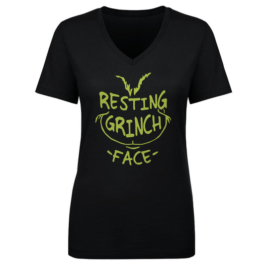Christmas Resting Grinch Face WHT